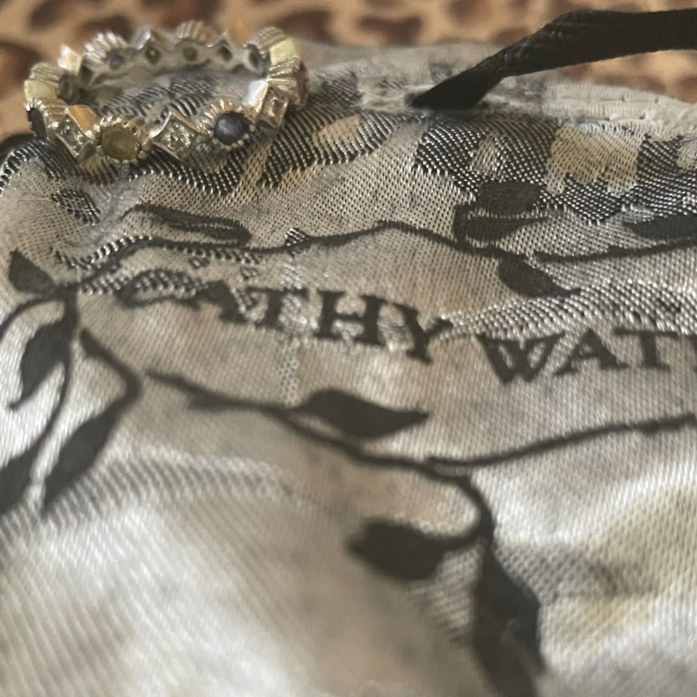 Cathy Waterman multicolored sapphire diamond ring